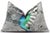 2020s Hand-Knotted Silk Velvet Hummingbird Ikat Lumbar Pillow - 16x24 Silver Grey For Sale - Image 5 of 8