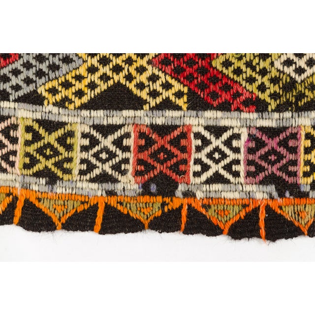 Vintage Anatolian Geometric Kilim Rug For Sale - Image 9 of 10