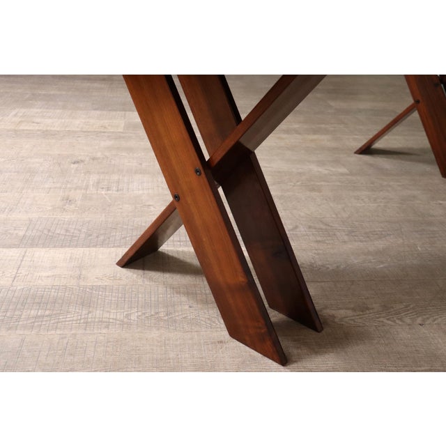 TL58 Dining Table in Walnut by Marco Zanuso for Poggi, Italy, 1960s For Sale - Image 12 of 14