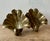 Metal Vintage Coastal Cast Brass Clamshells - A Pair For Sale - Image 7 of 7