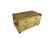 Mid-Century Modern 1970s Brass-Clad Riveted Campaign Trunk Coffee Table / 2-Drawer Chest For Sale - Image 3 of 11