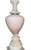 Mid 20th Century Mid-20th Century Pair of Italian Pink Murano Glass & Alabaster Lamps For Sale - Image 5 of 10