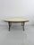 Oval coffee table with marble top, 1950s Brass and bronze legs. Intact and in good condition with minor signs of wear....