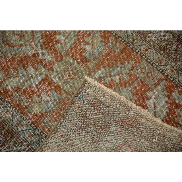 Old New House 1930s Vintage Persian Heriz Diamond Palmette Rug Runner For Sale - Image 4 of 12