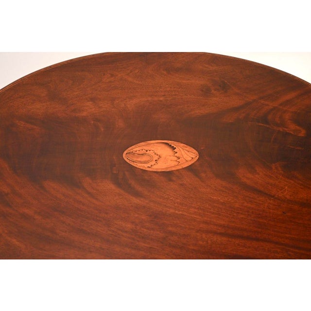 Wood Antique Georgian Inlaid Side Table, 1790 For Sale - Image 7 of 10