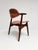 Brown Leather Cowhorn Chair, 1970s For Sale - Image 6 of 14