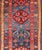 Measures: 4'0 x 9'1 Antique Kurdish Gallery Rug with Indigo Field and Bold Tribal Medallions. Keivan Woven Arts/...