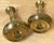Metal Pair of Russian Empire Brass Candlesticks with Drip Basins, circa 1790–1835 For Sale - Image 7 of 13