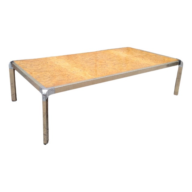 Coffee Table in Root Wood and Steel, 1970s For Sale