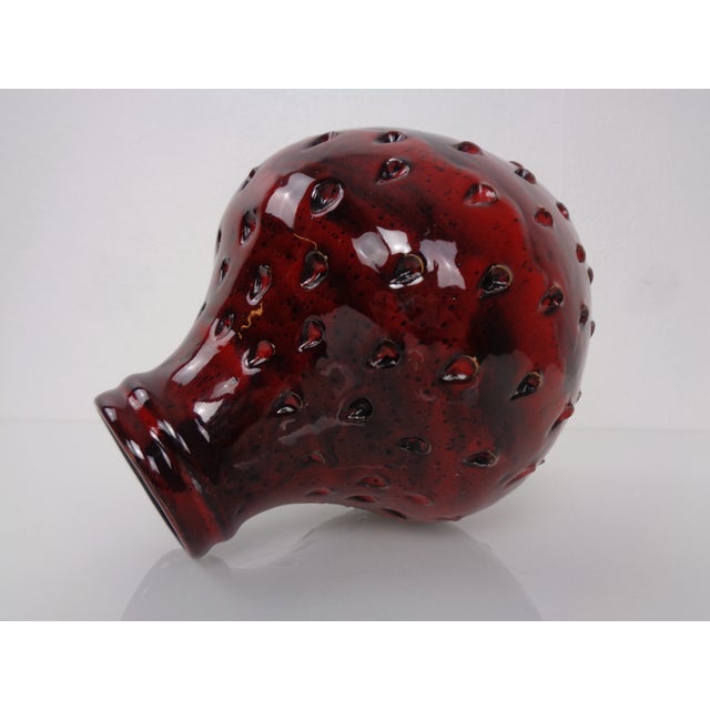 Italian Strawberry Ceramic Vase by Fratelli Fanciullacci for Bitossi, 1960s For Sale - Image 11 of 18