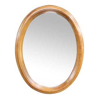 Stickley Oval Cherry Mirror For Sale