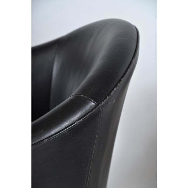 Leather Model MH80 Queen Chairs by Lars Kalmar for Mogens Hansen, Denmark, 1970s, Set of 2 For Sale - Image 14 of 18