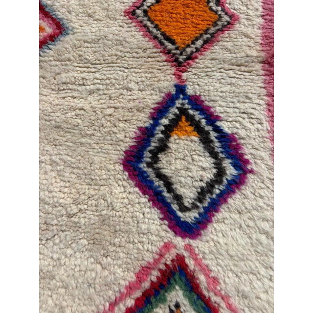 Berber Tribes of Morocco Moroccan Modern Colorful Rug 200x300 Cm, Authentic Moroccan Rug, Berber Carpet, Genuine Wool Rug, Handmade Rug, Beni Ourain Style, Area Rug, For Sale - Image 4 of 12