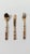 Metal Vintage Brass and Faux Bamboo Flatware Dessert Set, 1970s, Set of 36 For Sale - Image 7 of 15