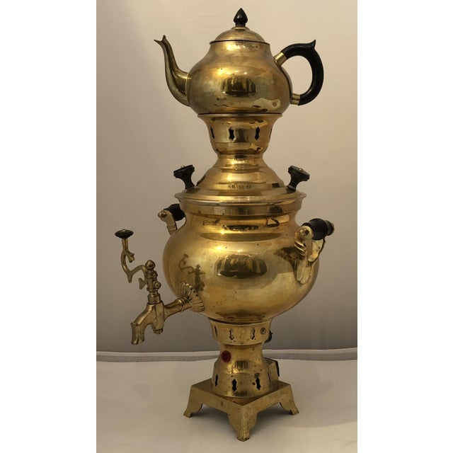 Vintage Brass Samovar Tea Maker, 1960s For Sale - Image 4 of 18