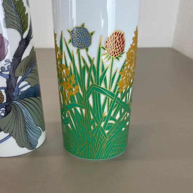 Floral Vases by W. Bauer and A. Le Foll for Rosenthal, Germany, 1980s, Set of 2 For Sale - Image 10 of 18