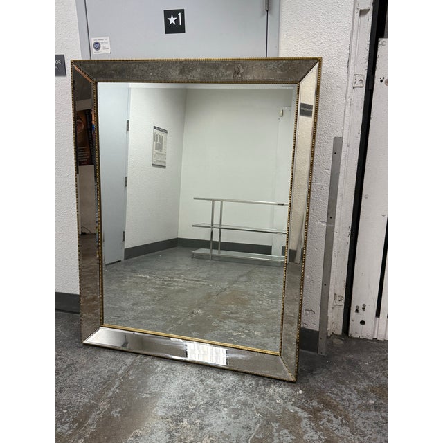 Bassett Mirror Company Venetian Style Beaded Floor Mirror For Sale - Image 9 of 12
