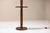 Brutalist Style Floor Lamp in Saddle-Brown Oak, France, 1960s For Sale - Image 13 of 14
