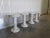 1960s 1960s Vintage Italian Carrera Marble Garden Stools- Set of 4 For Sale - Image 5 of 12