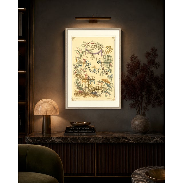 Light Yellow Atelier Aria Lumae Jean Pillement Anne Allen Chinoiserie Antique Restored Gallery Board Print 16 X 24on Archival Hahnemuhle German Etching Paper For Sale - Image 8 of 15