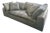 Restoration Hardware Grey Leather Cloud Sofa For Sale