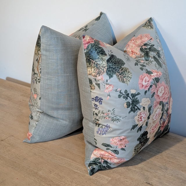 Lee Jofa Althea Pillows in River For Sale In Greensboro - Image 6 of 7