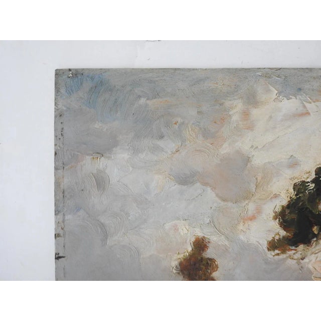 Late 19th Century Barbizon School Landscape With Fisherman Painting For Sale - Image 4 of 8