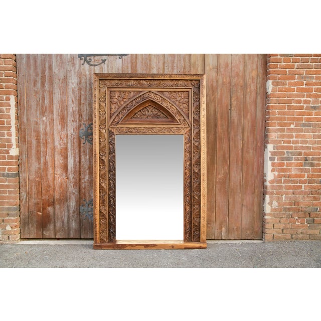 Vintage Arched Floor Mirror