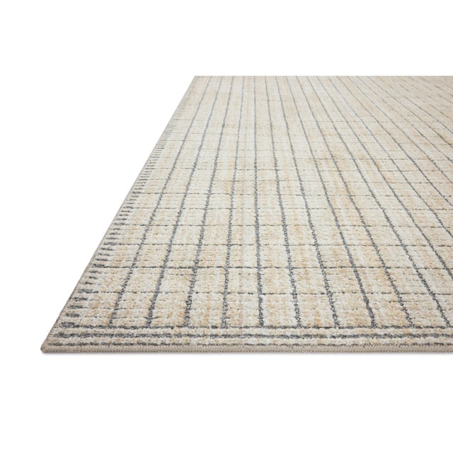 Contemporary Amber Lewis x Loloi Bexley Rug in Slate / Natural 6'-6" x 9'-3" Area Rug For Sale - Image 3 of 6