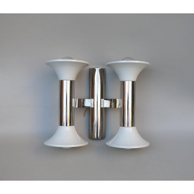 Space Age White Wall Lights from Cosack, 1970s, Set of 2 For Sale - Image 3 of 18