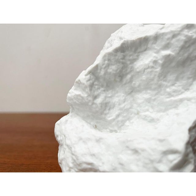 Ceramic Vintage German White Porcelain Rock Vase from KPM Royal Porzellan, 1970s For Sale - Image 7 of 18