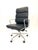2010s Herman Miller Eames Edelman Leather Blue-Black Executive Desk Chair Soft Pad For Sale - Image 5 of 11