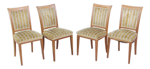 Art Deco Chairs, 1940s, Set of 8