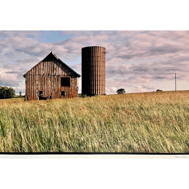 1990s Maxwell Mackenzie, Farm, Summer Landscape, Large Panoramic Vintage Color Photograph Signed Photo, 1992 For Sale - Image 5 of 7