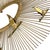 Vintage 1960s Birds in Flight Wall Sculpture Starburst Brass Copper Mid-Century Modern Metal Art For Sale - Image 11 of 15