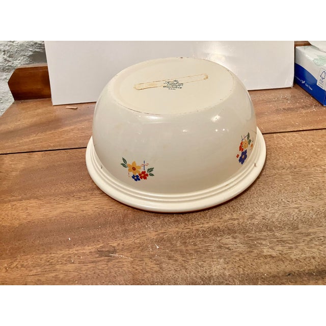 Mid 20th Century Mid-Century Modern Fiestaware Homer Laughlin Kitchen Kraft Oven Serve Floral Casserole Dish For Sale - Image 4 of 4