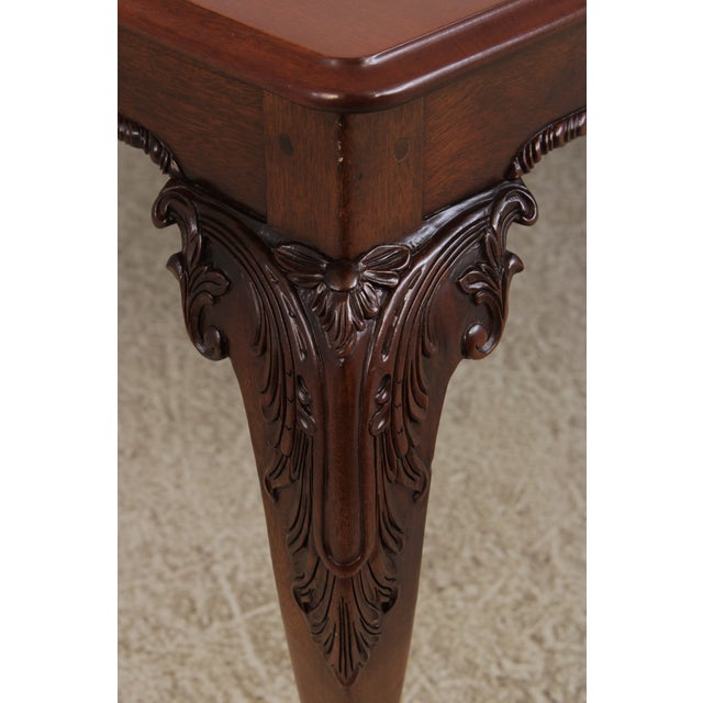 Wood Stickley Mahogany Inlaid Ball & Claw Dining Table For Sale - Image 7 of 15