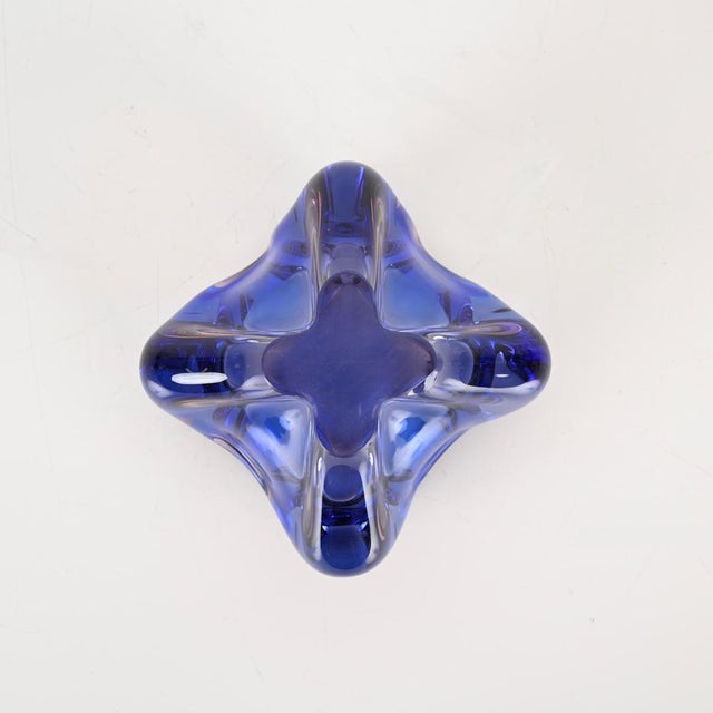 Pink and Blue Sommerso Murano Glass Bowl form Fratelli Toso, Italy, 1960s For Sale - Image 14 of 18