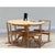 Mid-Century Circular Dining Table in Elm and Chairs in Rattan, 1960s, Set of 5 For Sale - Image 12 of 12