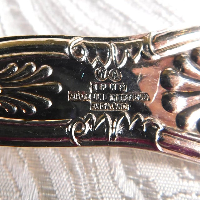 1970s Set of Six Gold and Silver Dessert Spoons From I. Magnin in Red Case For Sale In San Francisco - Image 6 of 9