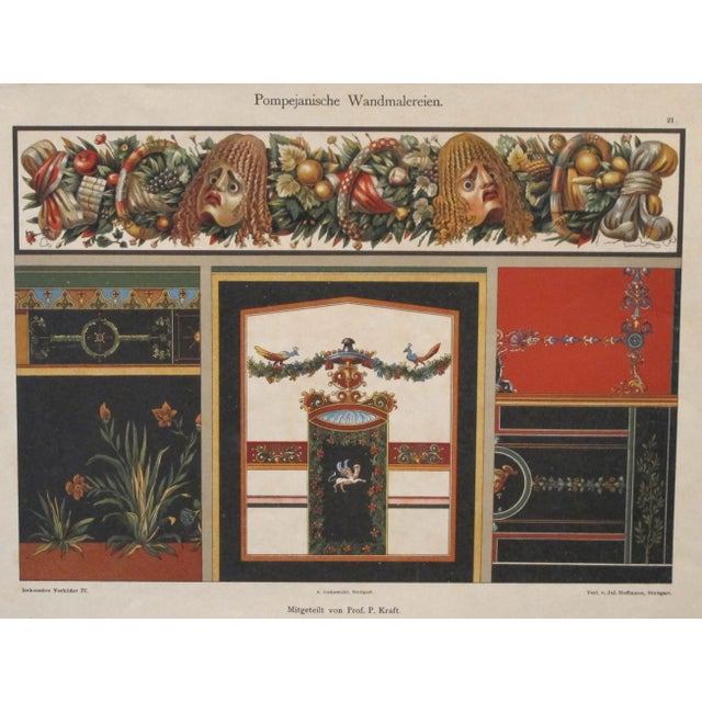 Traditional Colourful Decorator Sheet - Gargoyles C.1900 For Sale - Image 3 of 3