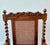 Antique Victorian Walnut Barley Twist Library Armchair with Cane Seat, 1890s For Sale - Image 4 of 12
