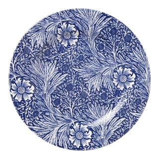 William Morris "Marigold" Blue and White Ceramic Plate by Goodies For Sale