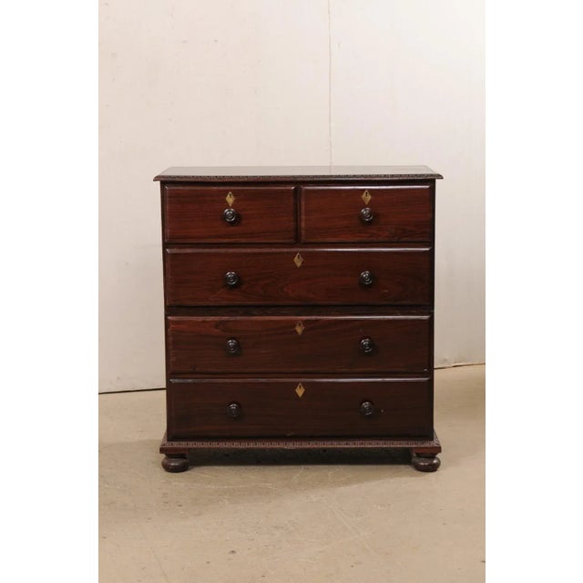 Antique British Colonial Rosewood Chest For Sale - Image 11 of 12