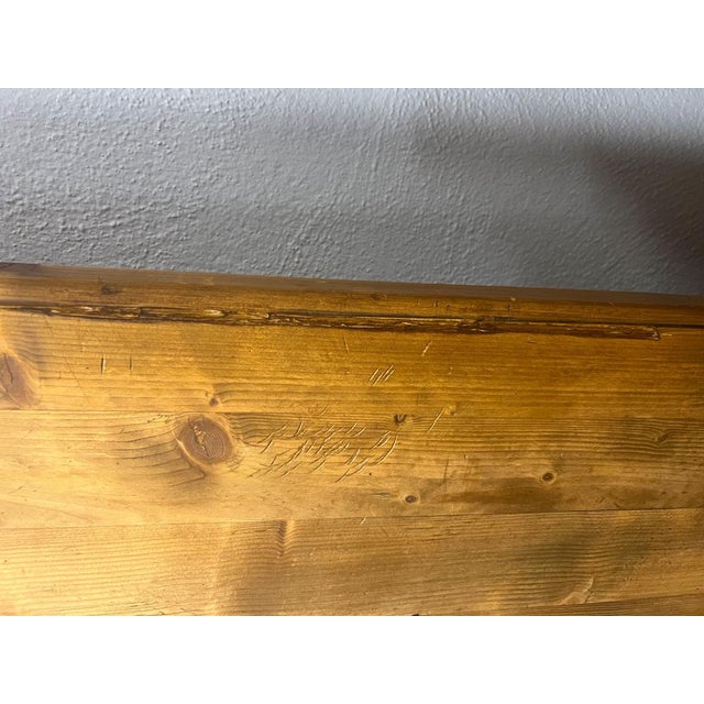 Large Bohemian Farm Table with Black Feet, 1970s For Sale - Image 17 of 18