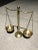 Vintage Solid Brass Scales of Justice Balance With Barley Twist For Sale - Image 9 of 13