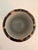 Charming small-scale Polish ceramic cachepot featuring hand-painted leopard spot motif in warm caramel, espresso, and...