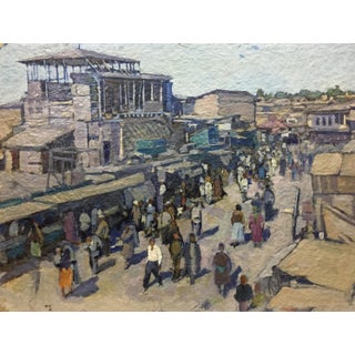 1960s Oil Painting Market Yudin Igor Dmitrievich For Sale