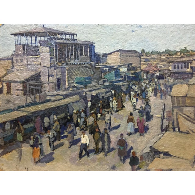 1960s Oil Painting Market Yudin Igor Dmitrievich For Sale