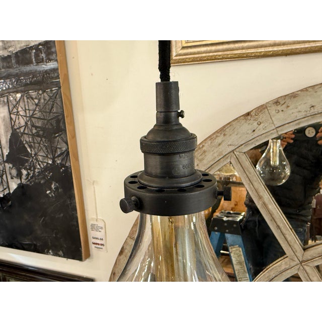 Black Restoration Hardware Teardrop Pendant Light For Sale - Image 8 of 12